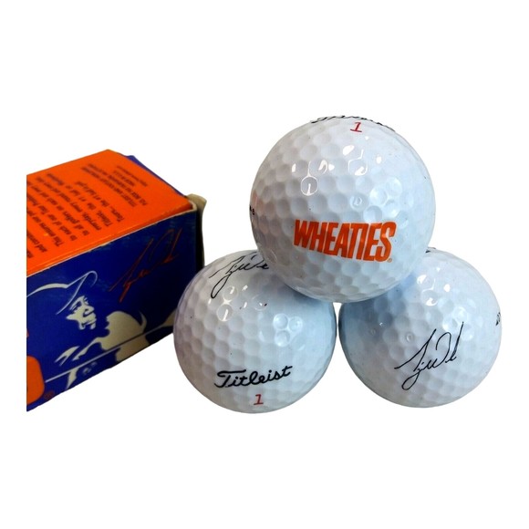Titleist Wheaties Tiger Woods Golf Balls One Sleeve of 3 Brand New Balls - Picture 6 of 6